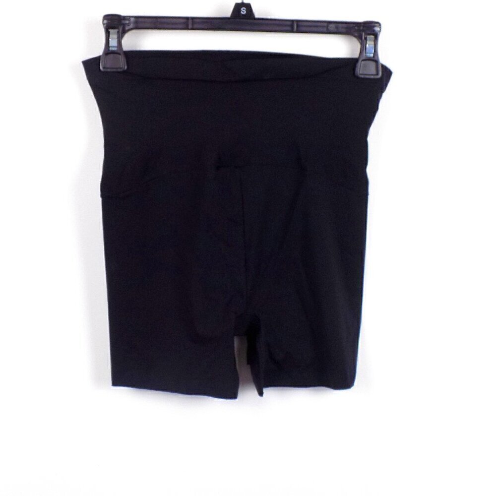 Spanx Shaping Shorts Size XL Black Mid-Thigh Wide Waistband New